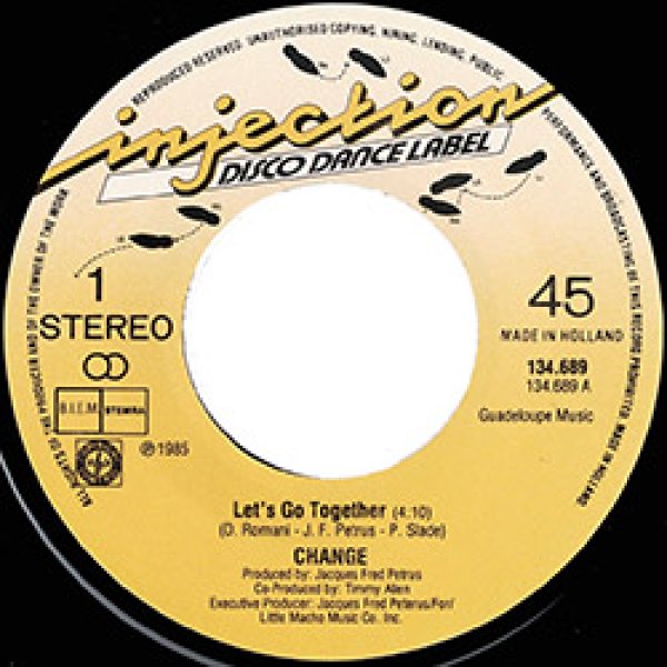 画像3: CHANGE / LET'S GO TOGETHER (7インチMIX) [◎中古レア盤◎お宝！オランダ版ジャケ7"MIX！TIMMY朝方曲！] (3)