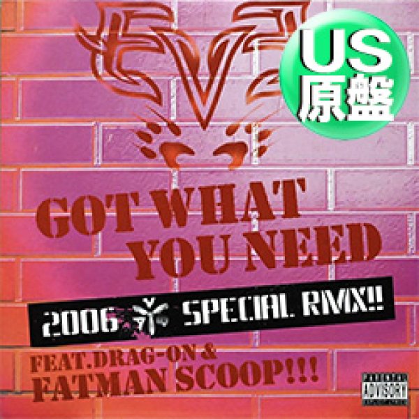 画像1: EVE feat FATMAN SCOOP / GOT WHAT YOU NEED 2006 (米原盤/REMIX) [◎中古レア盤◎お宝！日本独占ジャケ付！超ド派手！2006年版！] (1)