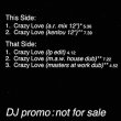 画像2: CE CE PENISTON / CRAZY LOVE (UKプロモ/REMIX) [◎中古レア盤◎激レア！マニア品！非売品ジャケ付！哀愁DEF MIX！] (2)