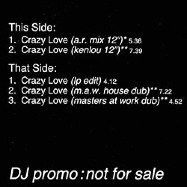 画像2: CE CE PENISTON / CRAZY LOVE (UKプロモ/REMIX) [◎中古レア盤◎激レア！マニア品！非売品ジャケ付！哀愁DEF MIX！] (2)