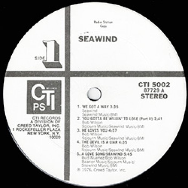 画像2: SEAWIND / HE LOVES YOU (LP原盤/全8曲) [◎中古レア盤◎お宝！マニア品の白ラベル！本物のUS原盤！PAPRIKA SOUL原曲！] (2)