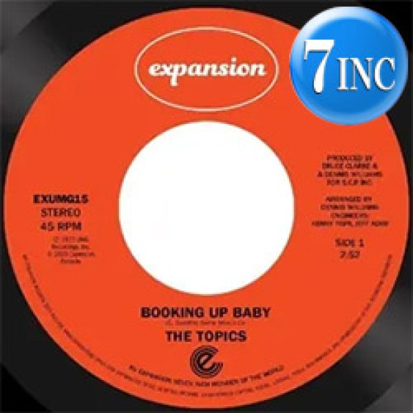画像1: TOPICS / BOOKING UP BABY & GIVING UP (7インチ) [■限定■ファン歓喜！オリジは3万超！激レアソウルが正規復刻！] (1)