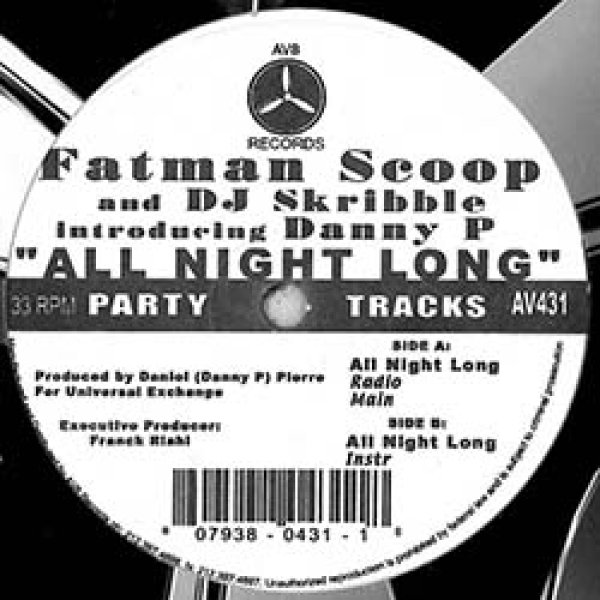 画像2: FATMAN SCOOP / ALL NIGHT LONG (米原盤/3VER) [◎中古レア盤◎激レア！未開封新品！ステッカー付原盤！80's名曲使い！] (2)