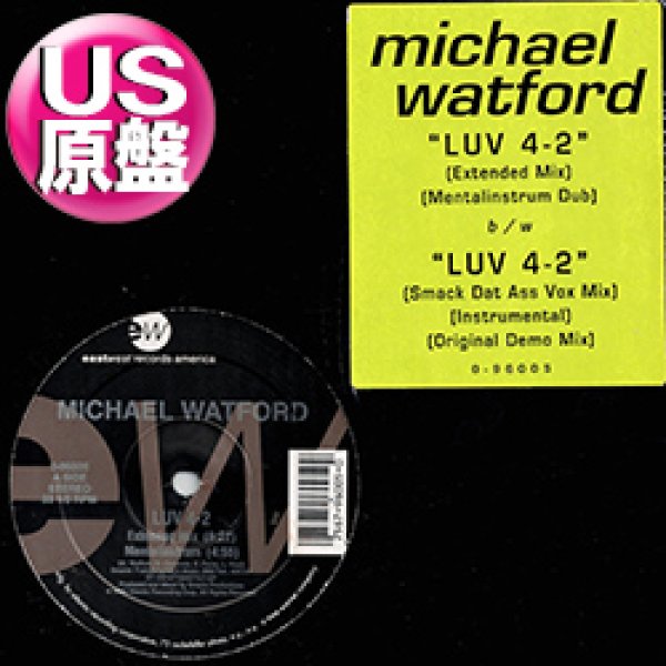 画像1: MICHAEL WATFORD / LUV 4-2 (米原盤/12"MIX) [◎中古レア盤◎お宝！シュリンク&ステッカー付！ガラージ古典！] (1)
