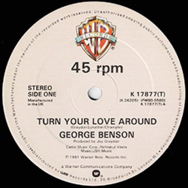 画像3: GEORGE BENSON / TURN YOUR LOVE AROUND + 2曲 (英原盤/全3曲) [◎中古レア盤◎激レア！英国版ジャケ！「ダ.ヨ.ネ」元ネタ！] (3)