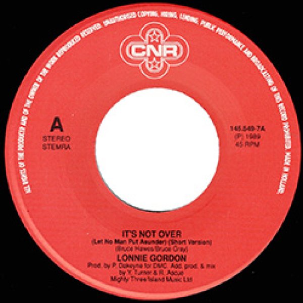 画像3: LONNIE GORDON / IT'S NOT OVER (7インチMIX) [◎中古レア盤◎お宝！美品！オランダ版ジャケ7”MIX！FIRST CHOICEカバー！] (3)