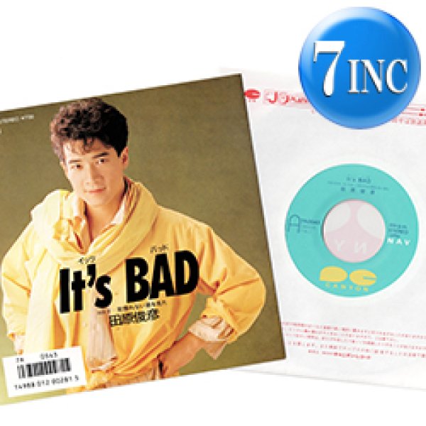 画像1: 田原俊彦 / IT'S BAD (7インチ) [◎中古レア盤◎お宝！美A級品！超人気和モノ！歌謡ラップ7"！久保田利伸！] (1)
