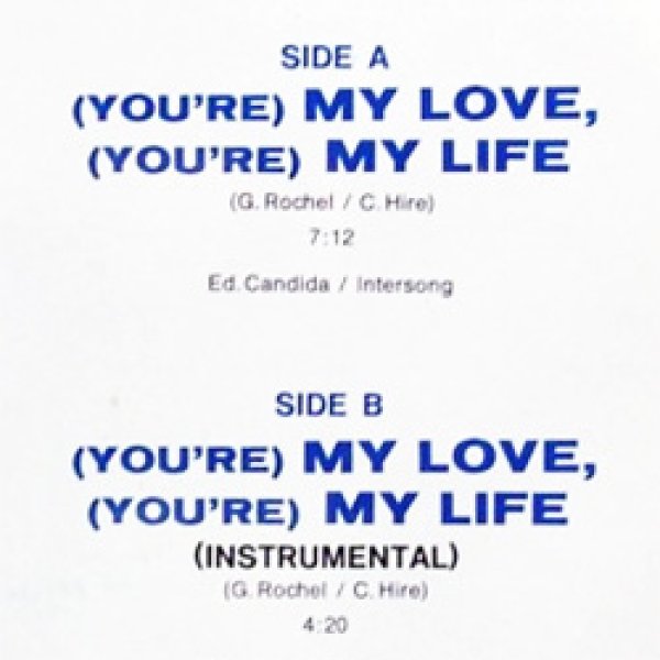 画像2: PATTY RYAN / (YOU’RE) MY LOVE, (YOU’RE) MY LIFE (独原盤/12"MIX) [◎中古レア盤◎お宝！希少ドイツ原盤！長山洋子！哀愁ハイエナ！] (2)