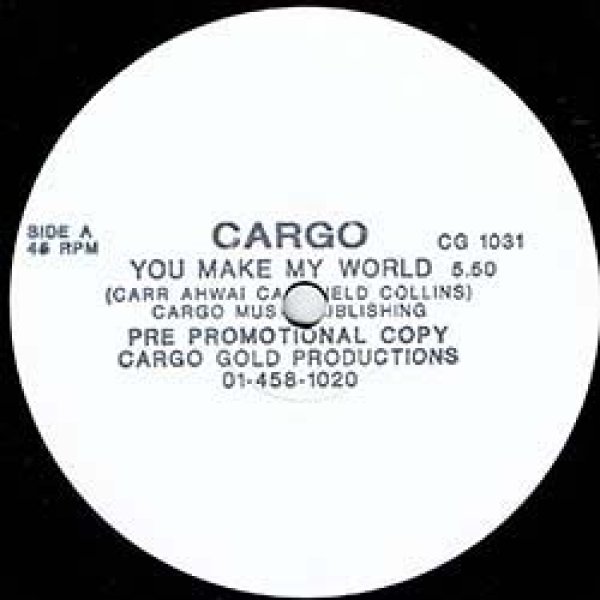 画像2: CARGO / YOU MAKE MY WORLD (UKプロモ/12"MIX) [◎中古レア盤◎お宝！初回スタンプ原盤！お洒落JAZZ FUNK傑作！SAX版入り！] (2)