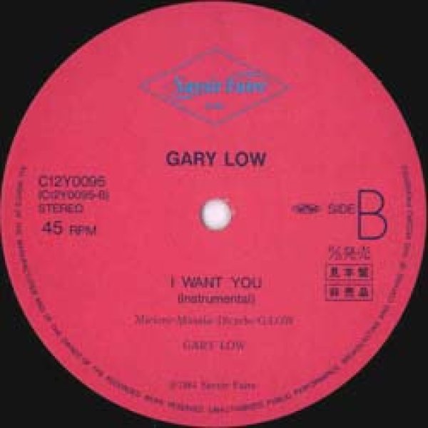 画像2: GARY LOW / アイ・ウォント・ユー (原盤/12"MIX) [◎中古レア盤◎お宝！帯付&日本版ジャケ！DJ HARVEYプレイ！] (2)