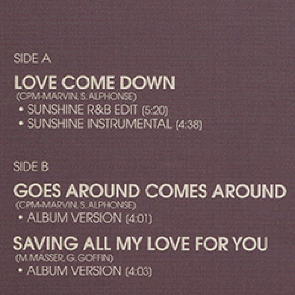 画像2: SONYA / SAVING ALL MY LOVE FOR YOU (原盤/全3曲) [◎中古レア盤◎激レア！奇跡の未開封！「すべてをあなたに」カバー！] (2)