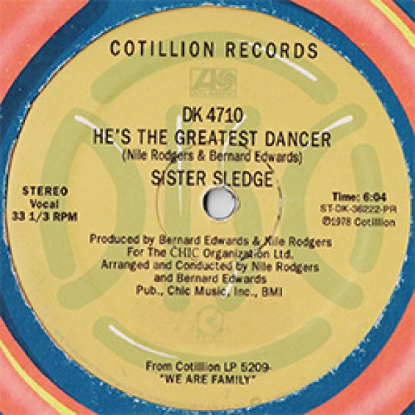 画像3: SISTER SLEDGE / WE ARE FAMILY & HE'S THE GREATEST DANCER (全2曲) [◎中古レア盤◎お宝！少量生産！豪華2曲！両面大ネタ！] (3)