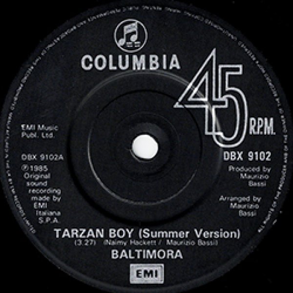 画像3: BALTIMORA / TARZAN BOY - サマーMIX (7インチMIX) [◎中古レア盤◎お宝！英国版ジャケ！サマー7"MIX！大ヒット！] (3)