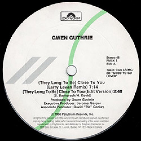 画像3: GWEN GUTHRIE / CLOSE TO YOU + 2曲 (カナダ原盤/12"MIX) [◎中古レア盤◎激レア！最強ジャケ付！ラリーREMIX！] (3)
