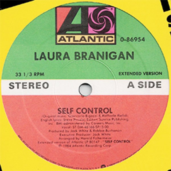 画像2: LAURA BRANIGAN / SELF CONTROL (米原盤/12"MIX) [◎中古レア盤◎激レア！シュリンク&ステッカー付美品！本物のUS原盤！] (2)