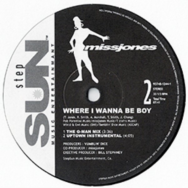 画像2: MISS JONES / WHERE I WANNA BE BOY (G-MAN MIX/5VER) [◎中古レア盤◎お宝！少量生産！日本特別版！激レアMIX入り！最強内容！] (2)