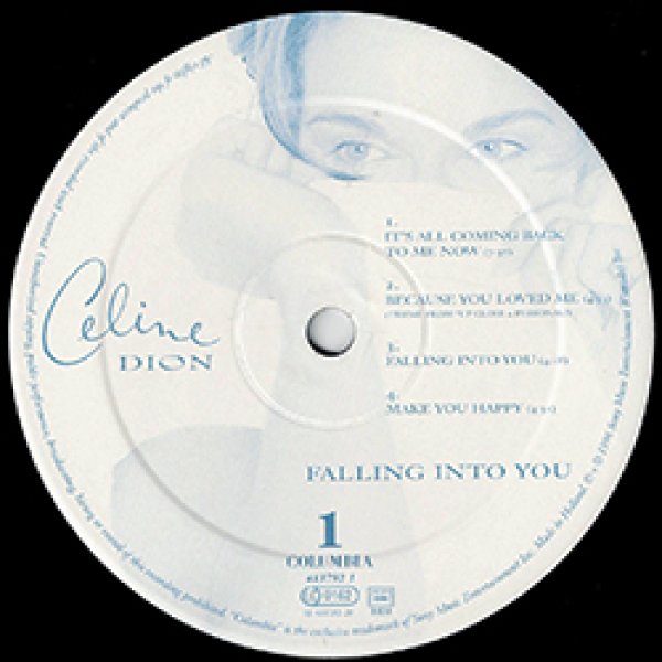 画像3: CELINE DION / FALLING INTO YOU (LP原盤/全8曲) [◎中古レア盤◎激レア！1枚のみ特価！本物の原盤！大名盤！] (3)