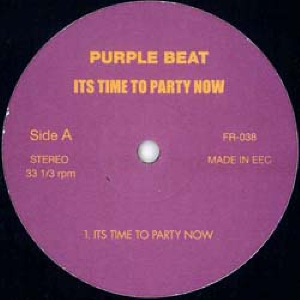 画像2: PURPLE BEAT / IT'S TIME TO PARTY NOW (2VER) [■廃盤■お宝！少量生産！「パーティーナウ」使いR&B！] (2)