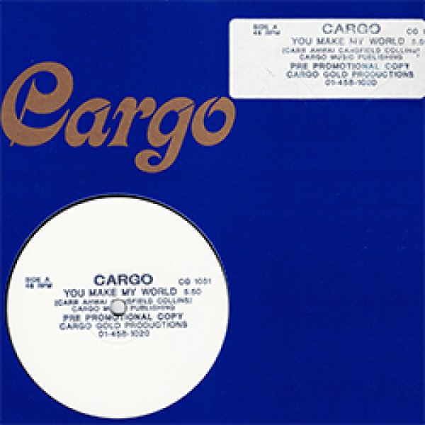画像2: CARGO / YOU MAKE MY WORLD (UKプロモ/12"MIX) [◎中古レア盤◎激レア！非売品ジャケ付原盤！お洒落JAZZ FUNK傑作！SAX版入り！] (2)