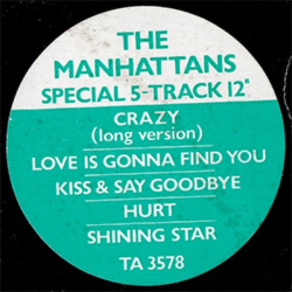 画像2: MANHATTANS / CRAZY + 4曲 (英原盤/全5曲) [◎中古レア盤◎お宝！本物の原盤！豪華内容！] (2)