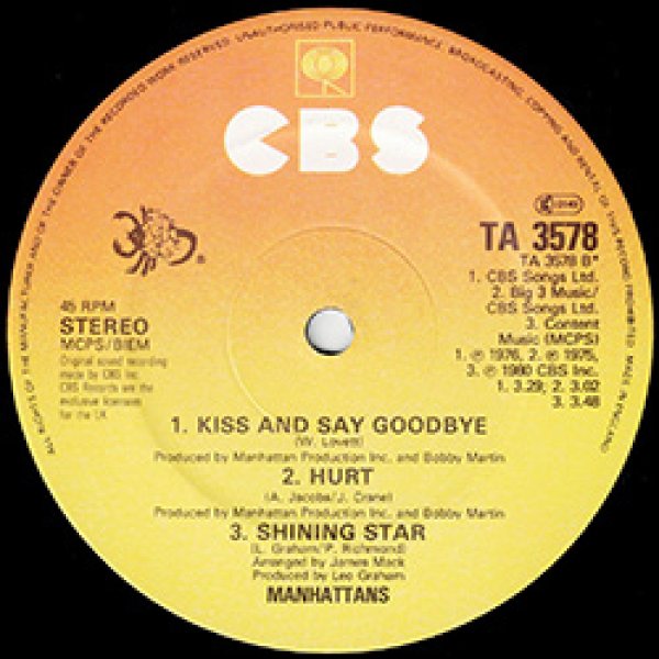 画像4: MANHATTANS / CRAZY + 4曲 (英原盤/全5曲) [◎中古レア盤◎お宝！本物の原盤！豪華内容！] (4)