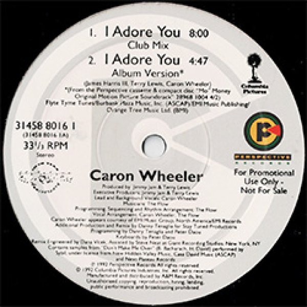 画像2: CARON WHEELER / I ADORE YOU (米原盤/5VER) [◎中古レア盤◎お宝！希少！初回ステッカー付原盤！90's R&B名曲！] (2)