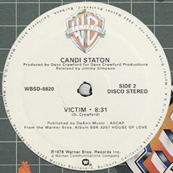 画像2: CANDI STATON / VICTIM & WHEN YOU WAKE UP TOMORROW (12"MIX) [■廃盤■お宝！美A級品！少量生産！豪華2曲！] (2)