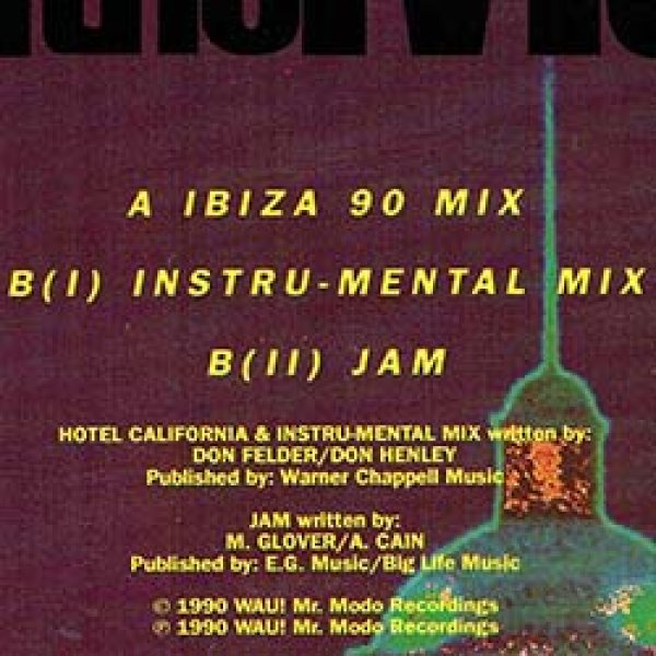 画像2: JAM ON THE MUTHA / HOTEL CALIFORNIA (独原盤/REMIX) [◎中古レア盤◎お宝！ドイツ原盤！イーグルスカバー！] (2)