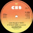 画像3: DELEGATION / IT'S YOUR TURN (英原盤/12"MIX) [◎中古レア盤◎激レア！幻のLP未収曲！英国版ジャケ！] (3)