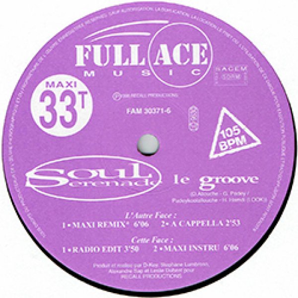 画像2: SOUL SERENADE / LE GROOVE (REMIX) [■廃盤■お宝！少量生産！レア音源！フレンチR&B最高峰！音質抜群！] (2)