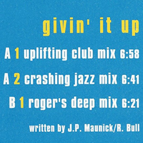 画像4: INCOGNITO / GIVIN IT UP (EUプロモ/REMIX) [◎中古レア盤◎激レア！マニア品！欧州プロモ原盤！] (4)