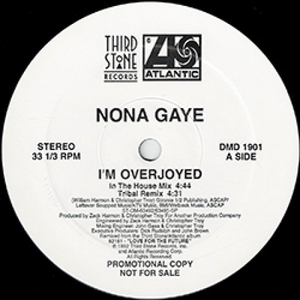 画像3: NONA GAYE / I'M OVERJOYED (USプロモ/5VER) [◎中古レア盤◎激レア！本物のプロモ原盤！マービンゲイ娘！90's R&B名盤！] (3)