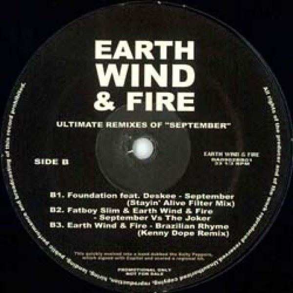 画像2: EARTH WIND & FIRE & アバ / セプテンバー & ダンシングクイーン (マル秘MIX/全6曲) [■廃盤■激レア！極少生産！幻の音源！マル秘MIX！] (2)