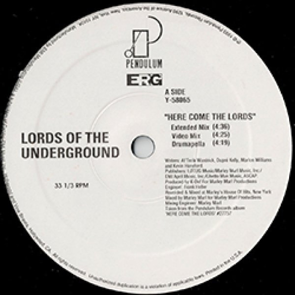 画像2: LORDS OF THE UNDERGROUND / HERE COME THE LORDS (米原盤/全2曲) [◎中古レア盤◎お宝！シュリンク残！ステッカー付原盤！JAZZYミドル傑作！] (2)