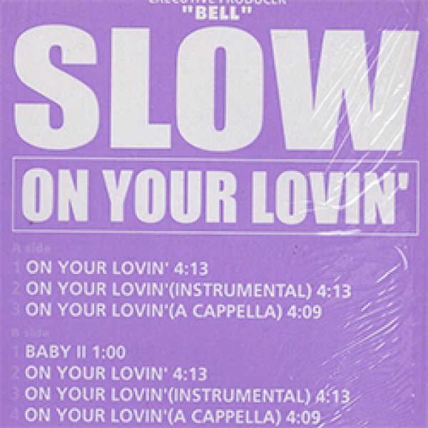 画像2: SLOW / ON YOUR LOVIN' (原盤/3VER) [◎中古レア盤◎激レア！シュリンク付原盤！「REALLY INTO YOU」使い！ジャパニーズR&B名曲！] (2)
