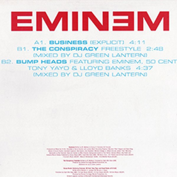 画像2: EMINEM / BUSINESS +2曲 (欧州原盤/全3曲) [◎中古レア盤◎お宝！マニア探すジャケ付12"！DR.DRE！] (2)
