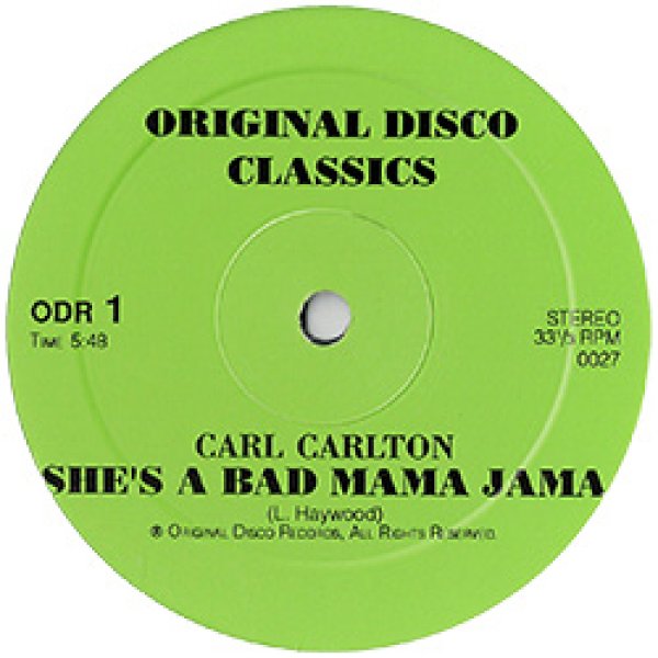 画像2: CARL CARLTON / SHE'S A BAD MAMA JAMA (12"MIX/全2曲) [◎中古レア盤◎お宝！少量生産！超豪華2曲！］ (2)