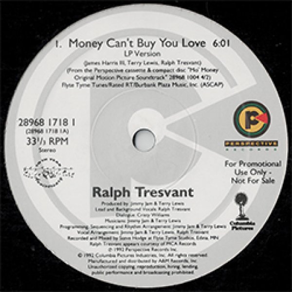 画像2: RALPH TRESVANT / MONEY CAN'T BUY YOU LOVE (USプロモ/3VER) [◎中古レア盤◎激レア！幻の1枚！プロモオンリー原盤！] (2)