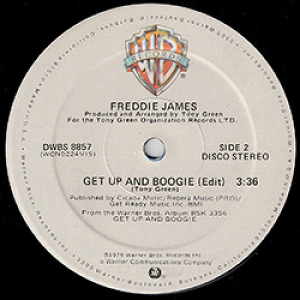 画像2: FREDDIE JAMES / GET UP AND BOOGIE (米原盤/12"MIX) [◎中古レア盤◎激レア！シュリンク&ステッカー付原盤！大HITデビュー曲！] (2)